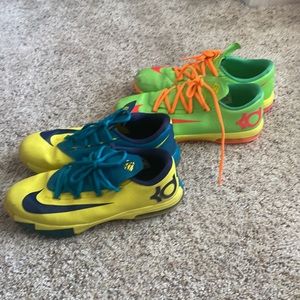 KD 6 Set of 2 Pairs! Rare Kevin Durant Basketball Shoes